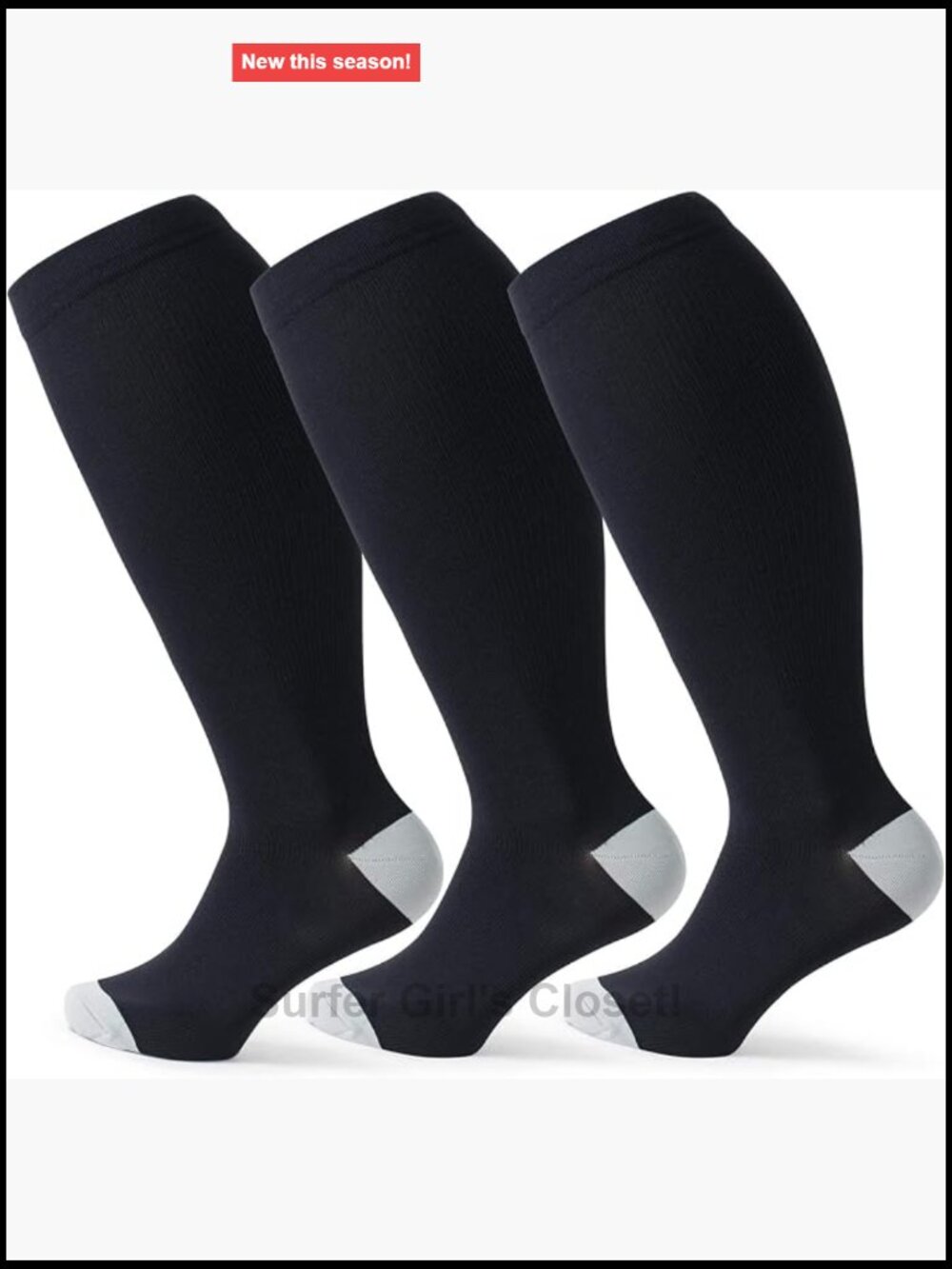 Extra Large Wide Calf Compression Socks 15-20 mmHg for Running Pregnant Travel